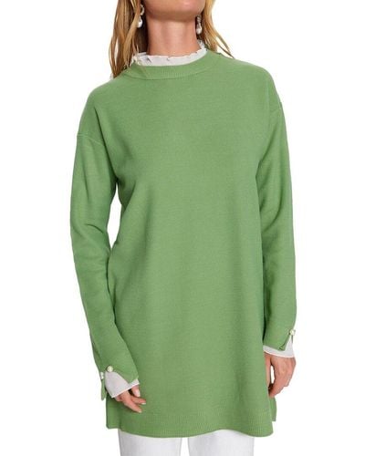 Trendyol Regular Fit Modest Sweater - Green