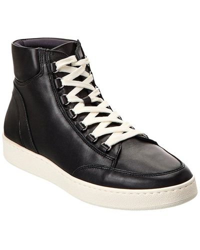 Aquatalia Pete Weatherproof Leather Sneaker - Black