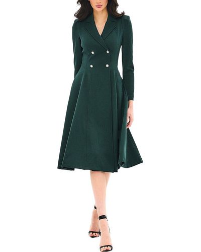 BGL Wool-blend Midi Dress - Green