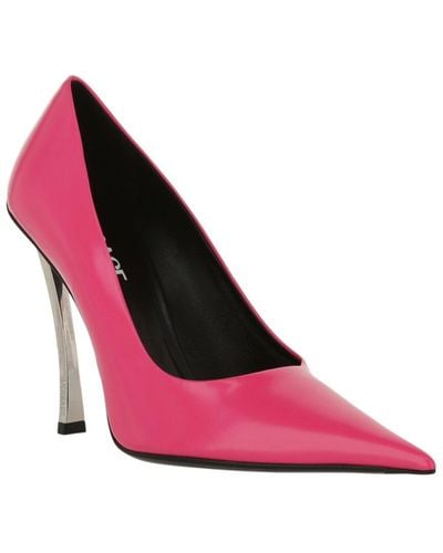 Versace Pin-point Leather Pump - Pink