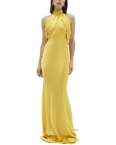 Rachel Gilbert Audrey Silk Gown - Yellow