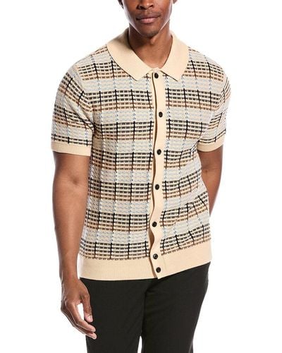 Truth Collared Button-up Sweater - Natural