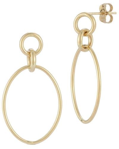 Ember Fine Jewelry 14k Oval Link Drop Earrings - Metallic