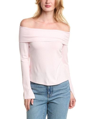 1.STATE Off-the-shoulder Top - White