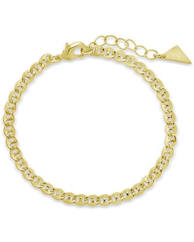 Sterling Forever 14k Plated Kari Chain Bracelet - Metallic