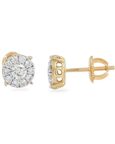 Monary 14k 0.76 Ct. Tw. Diamond Earrings - Metallic