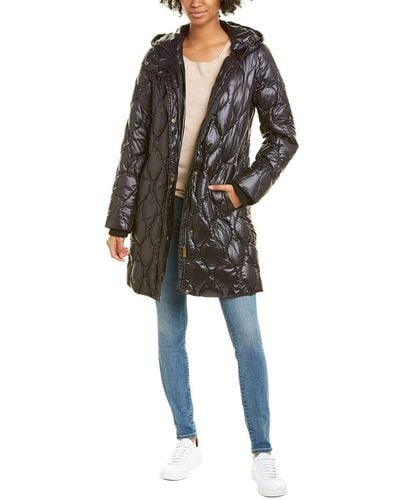 Donna Karan Quilted Down Coat - Black