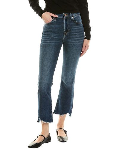 7 For All Mankind Deep Souil High-rise Slim Kick Jean - Blue