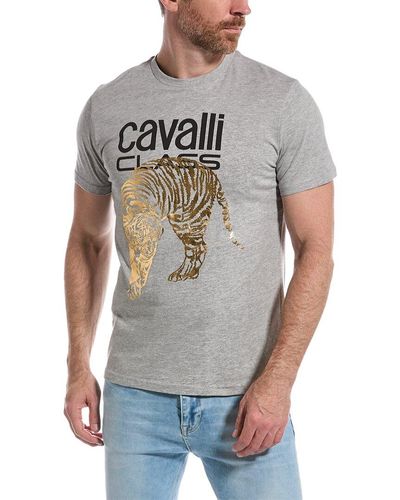 T-Shirt Class Roberto Cavalli Men Colour Blue