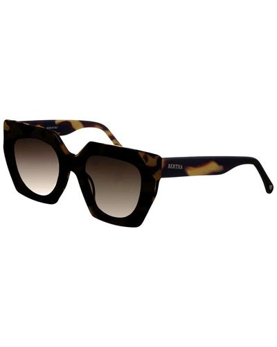 Bertha Brsit105-2 66mm Polarized Sunglasses - Black