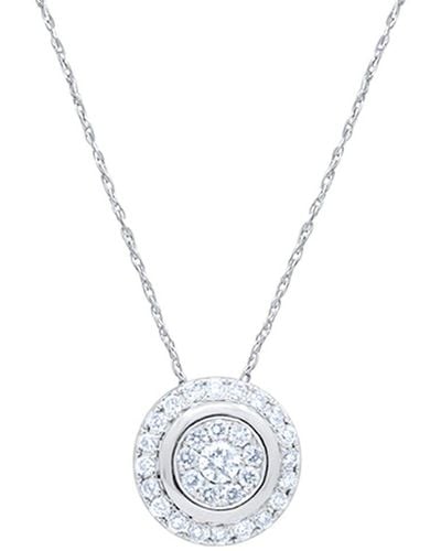 Diana M. Jewels Fine Jewelry 14k 0.30 Ct. Tw. Diamond Pendant Necklace - White