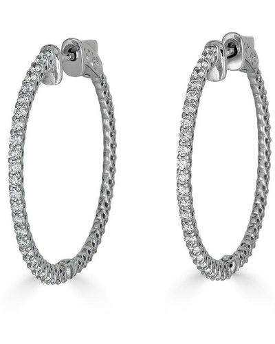 Monary 14k 1.12 Ct. Tw. Diamond Earrings - Metallic