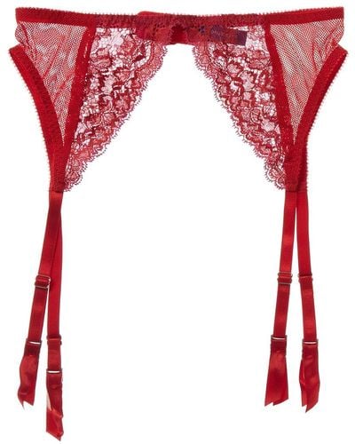 Journelle Chloe Suspender Belt - Red