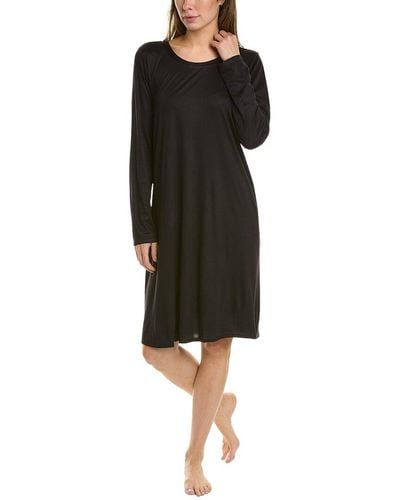 Hanro Grand Central Silk-blend Nightgown - Black