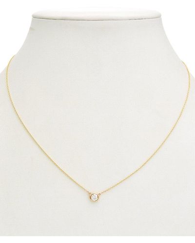 Diana M. Jewels Fine Jewelry 14k 0.20 Ct. Tw. Diamond Necklace - Natural