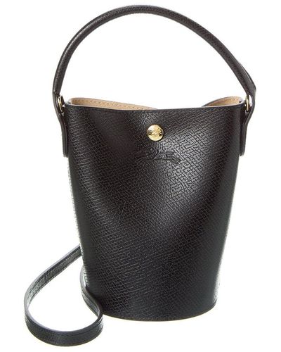 Longchamp Epure Leather Bag - Black