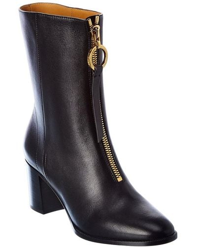 Dior Women Dior Empreinte Ankle Boot 'CD' Black Soft Calfskin - LULUX