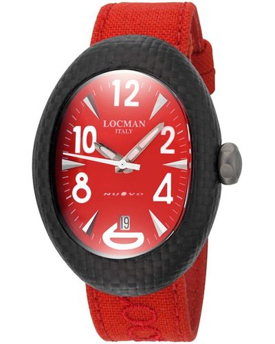 LOCMAN Nuovo Carbonio Watch - Red