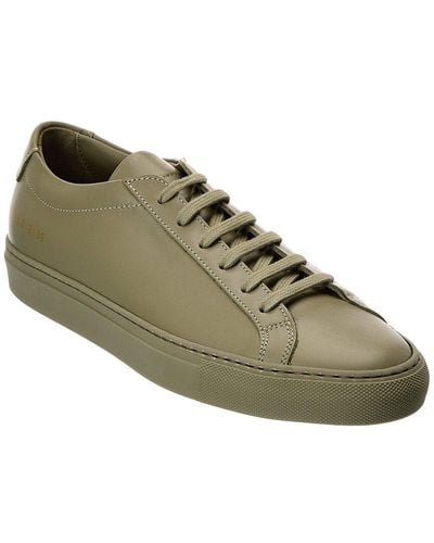 Common Projects Original Achilles Low Leather Sneaker - Green