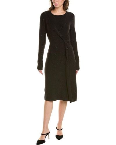 Donna Karan Twisted Sweaterdress - Black