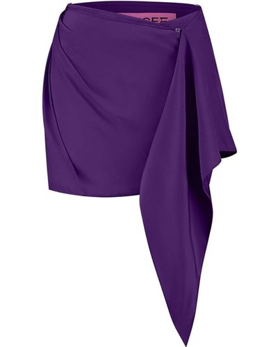 GAUGE81 Himeji Silk Mini Skirt - Purple