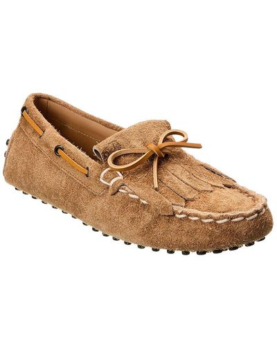 Tod's Gommino Suede Loafer - Brown