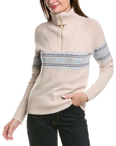 Sail To Sable Fairisle Wool Sweater - Natural