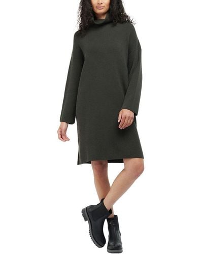 Barbour Stitch Wool-blend Knee-length Dress - Black