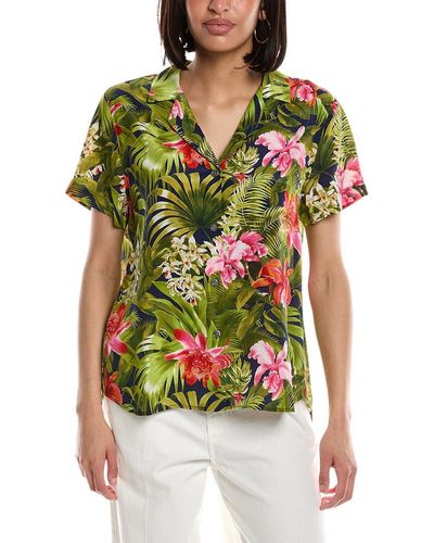 Tommy Bahama Paradise Perfect Talula Silk Shirt - Green