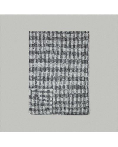 Everlane The Alpaca Patterned Scarf - Gray