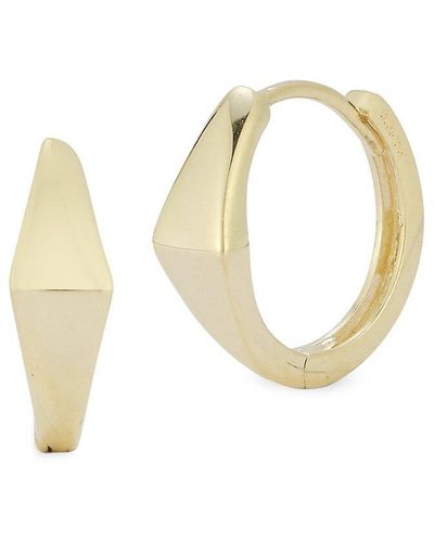 Ember Fine Jewelry 14k Huggie Earrings - White