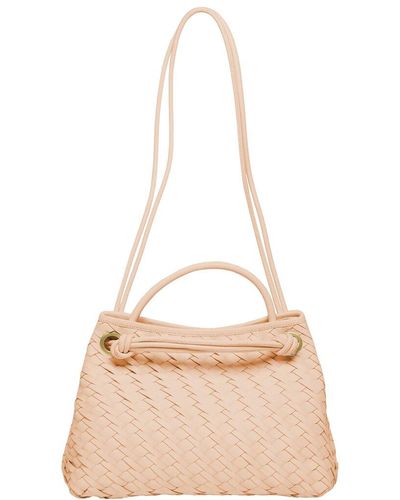 Walter Baker Hazel Woven Leather Tote - Natural
