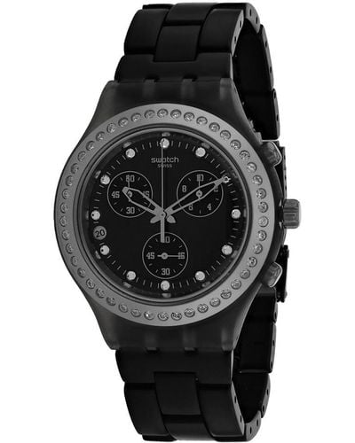 Swatch Full Blooded Stoneheart Watch - Black