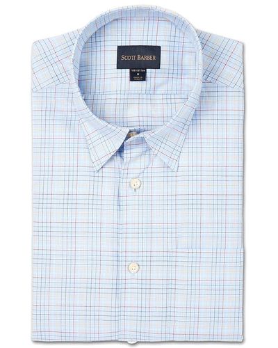 Scott Barber Plaid Shirt - Blue