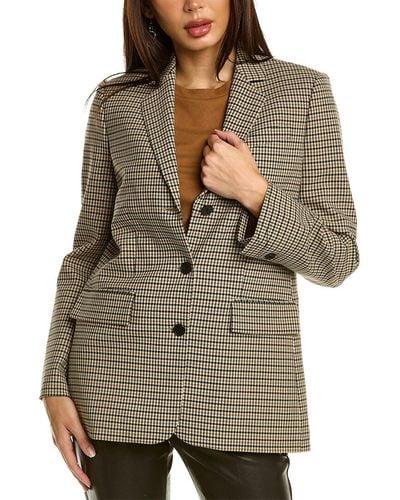 Rebecca Taylor 3-button Wool-blend Blazer - Green