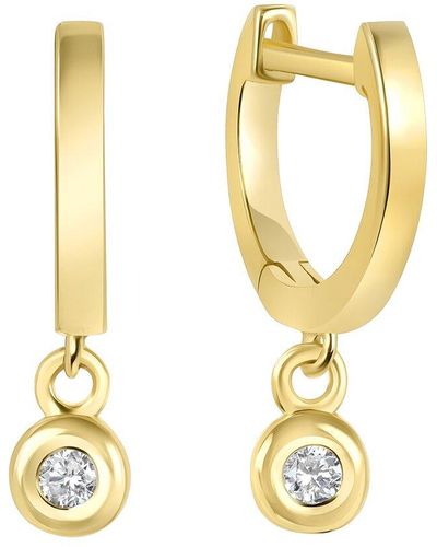 Ron Hami 14k 0.07 Ct. Tw. Diamond Huggie Earrings - Metallic