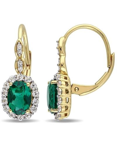 Rina Limor 14k 2.28 Ct. Tw. Diamond & Gemstone Earrings - Metallic
