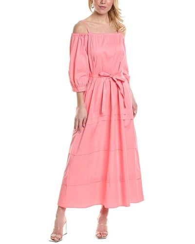 Peserico Off-the-shoulder Maxi Dress - Pink
