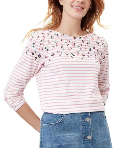 Joules Harbour Print Top - Pink
