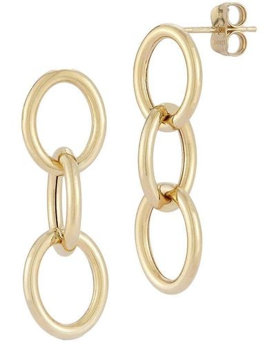 Ember Fine Jewelry 14k Triple Link Drop Earrings - Metallic
