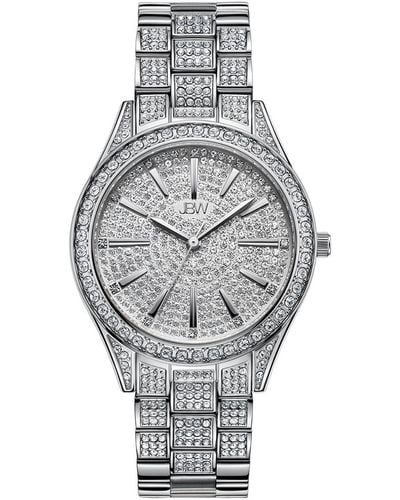 JBW Cristal 34 Diamond Watch - Gray