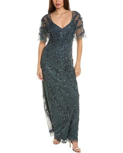 THEIA Embellished Gown - Blue