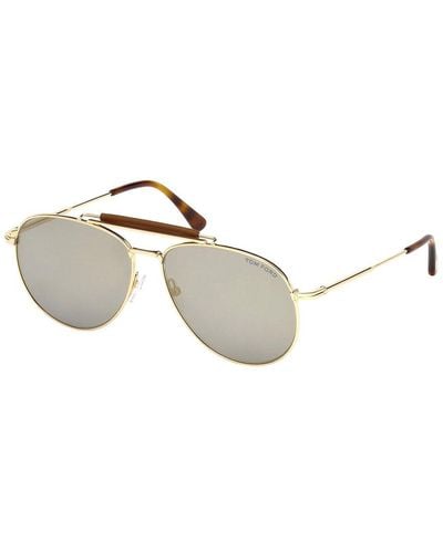 Tom Ford Sean 60mm Sunglasses - Metallic