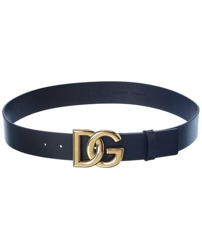 Dolce & Gabbana Leather Belt - Blue