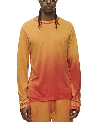 Cotton Citizen Prince Long Sleeve Shirt - Orange