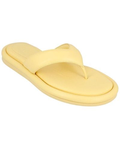 Gia Borghini Couture Leather Sandal - Yellow