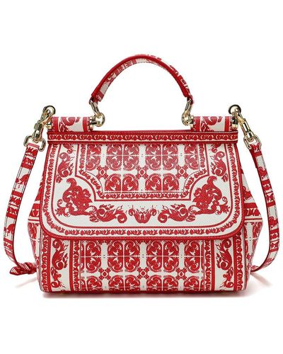 Tiffany & Fred Paris Leather Shoulder Bag - Red