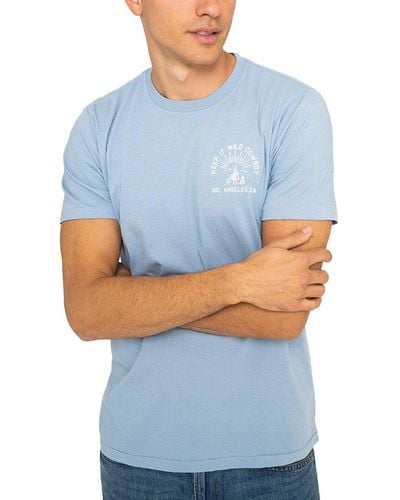 Sol Angeles Wild Cowboy Crew T-shirt - Blue
