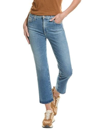 AG Jeans Isabelle High-rise Straight Crop Jean - Blue