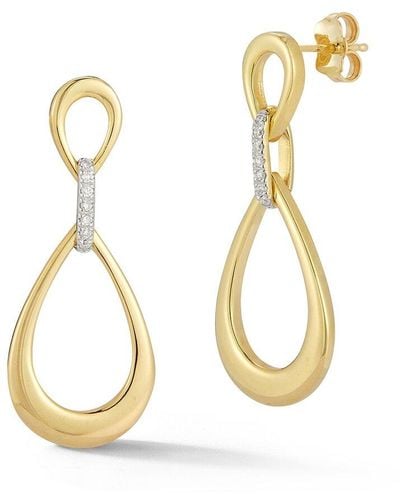 I. REISS 14k 0.14 Ct. Tw. Diamond Earrings - Metallic
